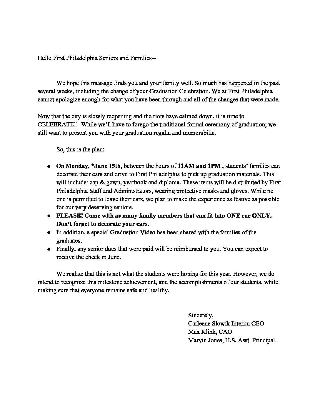 Early Graduation Letter Submitted To University Template