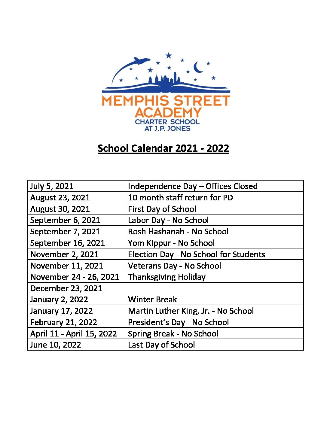 Memphis Street Academy Charter School
